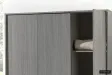 ARMOIRE 3 PORTES avec penderie coloris chêne gris