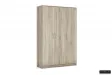 ARMOIRE 3 PORTES avec penderie coloris chêne naturel