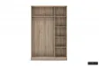 ARMOIRE 3 PORTES avec penderie coloris chêne naturel
