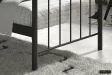 Lit adulte de 90x200 en métal coloris noir