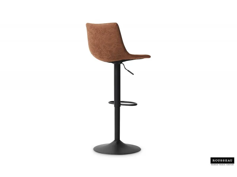 Tabouret de bar design coloris cognac