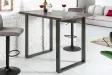 Table de bar design 120cm coloris chêne gris