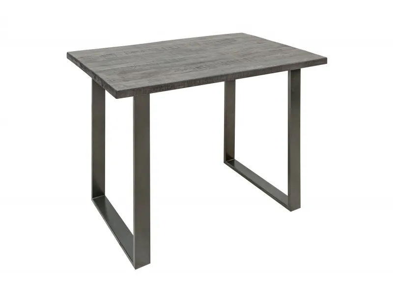 Table de bar design 120cm coloris chêne gris
