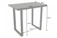Table de bar design 120cm coloris chêne gris