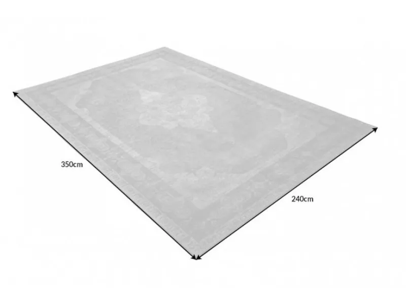 Tapis contemporain de 350x240cm coloris gris clair