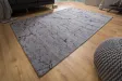 Tapis style rétro de couleur gris de 240x160cm