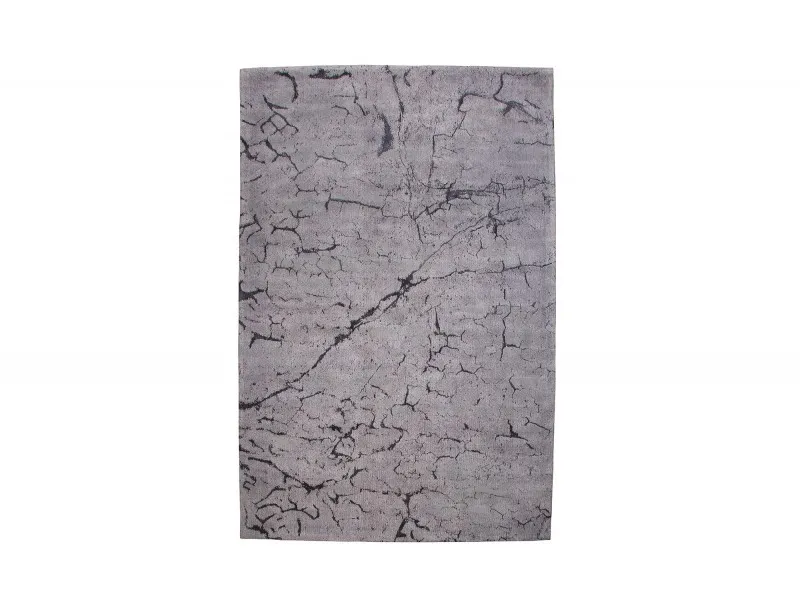 Tapis style rétro de couleur gris de 240x160cm