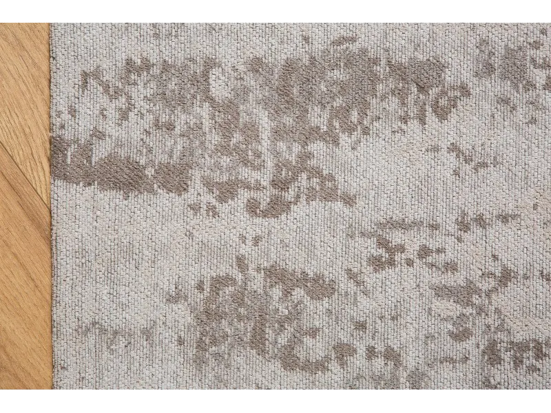 Tapis style rétro de couleur beige, gris de 240x160cm