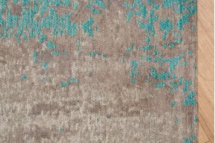 Tapis style rétro de couleur bleu grège de 240x160cm 2