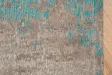 Tapis style rétro de couleur bleu grège de 240x160cm