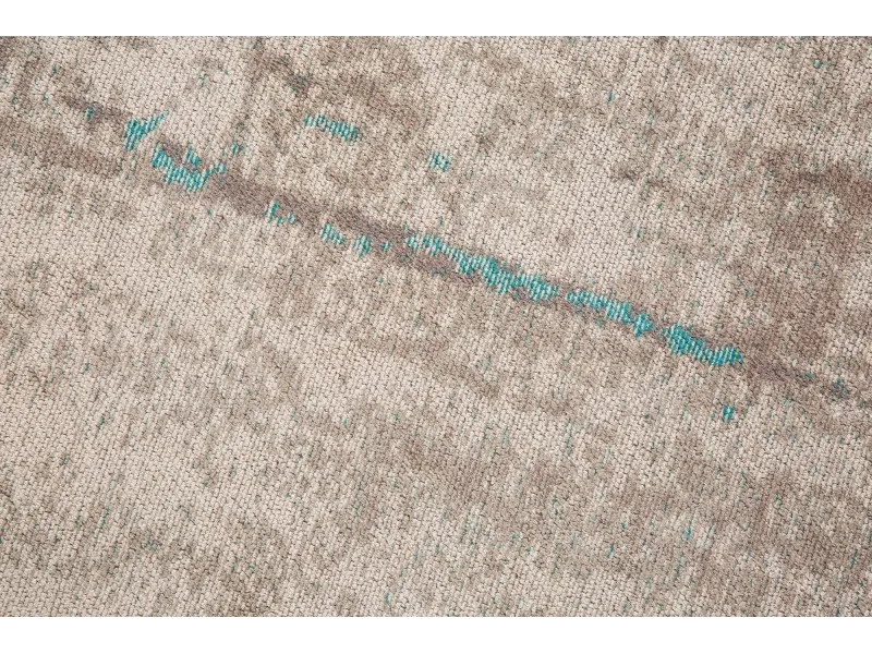 Tapis style rétro de couleur bleu grège de 240x160cm