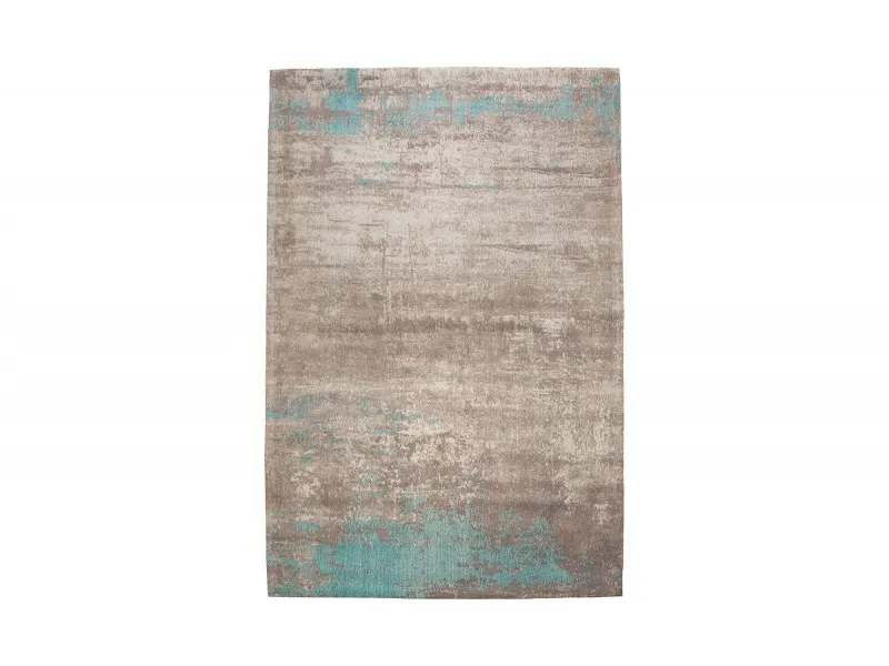 Tapis style rétro de couleur bleu grège de 240x160cm