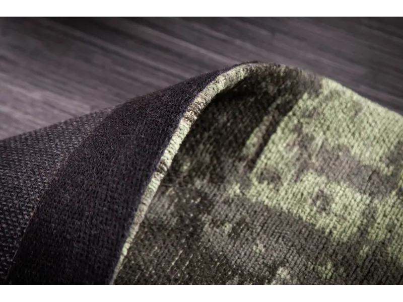 Tapis style rétro de couleur vert beige de 240x160cm