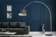 Lampadaire EXTENSO 230 cm Noir avec Base en Marbre