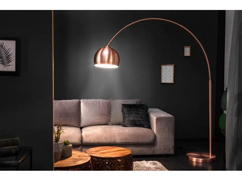 Lampadaire extensible de 170 à 210cm cuivré