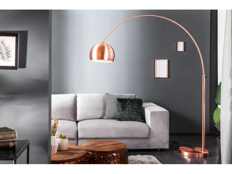 Lampadaire extensible de 170 à 210cm cuivré