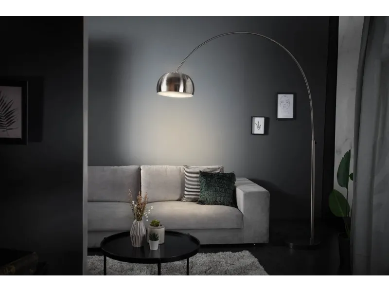 Lampadaire extensible de 170 à 210cm argenté