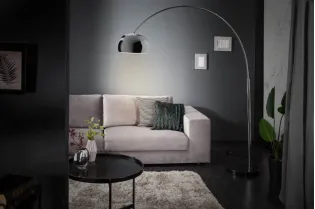 Lampadaire extensible de 175 à 205cm argenté