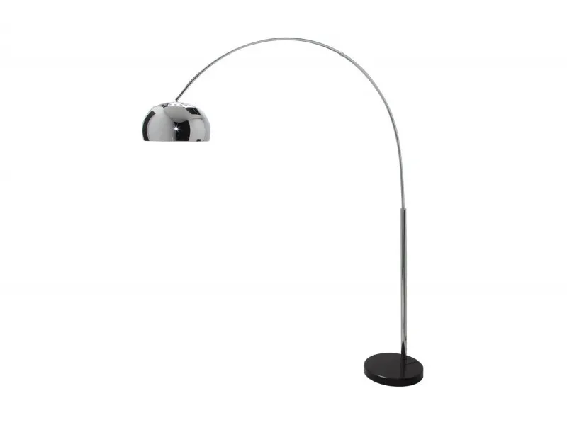 Lampadaire extensible de 175 à 205cm argenté