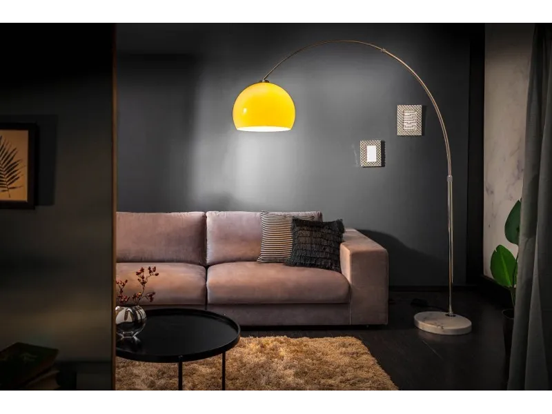 Lampadaire extensible 175-205cm coloris orange