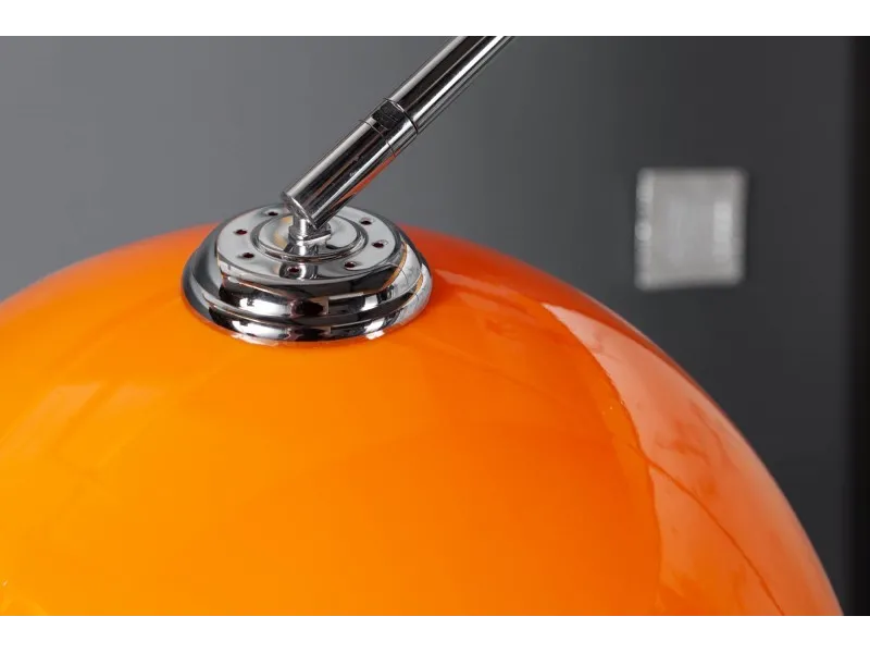 Lampadaire extensible 175-205cm coloris orange