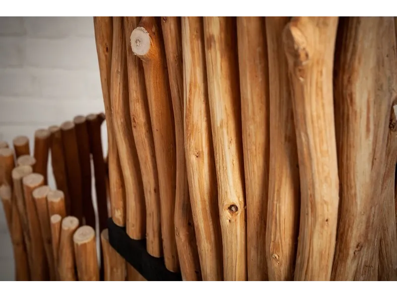 Lampadaire Euphoria 154cm en bois longane