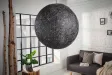Lampe suspendue 60 cm design "COCOON" coloris noir