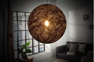 Lampe suspendue 60 cm design "COCOON" coloris noir 2
