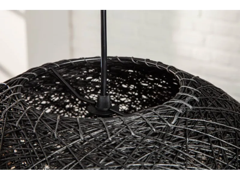 Lampe suspendue 60 cm design "COCOON" coloris noir