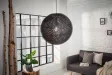 Lampe suspendue 45cm design "COCOON" coloris noir