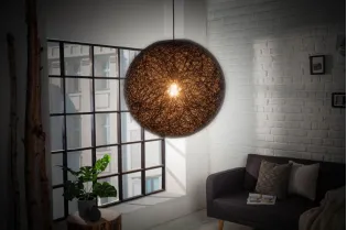 Lampe suspendue 45cm design "COCOON" coloris noir 2