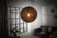 Lampe suspendue 45cm design "COCOON" coloris noir