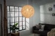 Lampe suspendue 45 cm design "COCOON" coloris blanc