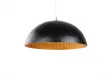 Lampe suspendue 70 cm design GLOW en fibre de verre coloris noir et or