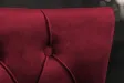 Lot de 2 Chaises de château en velours rouge roi en acier inoxydable, tête de lion