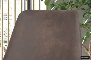 Lot de 2 Chaises de salle à manger design coloris marron 2