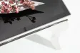 Table basse noir/argenté de style baroque 100 cm