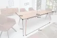 Table à manger design scandinave de 200 cm coloris naturel en bois massif