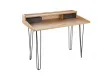 Bureau de 110 cm moderne avec rangement en aspect chêne