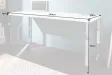 Bureau de 140x60 cm design coloris blanc laqué