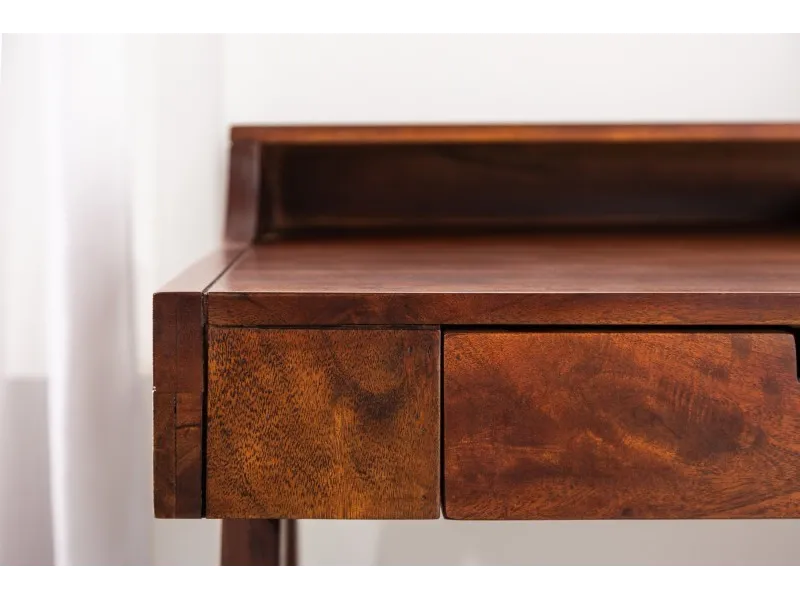 Bureau design en bois massif de 120cm coloris naturel