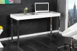 Bureau design 120x40 cm pour ordinateur portable teinté blanc laqué