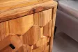 Chevet design scandinave coloris naturel en bois massif à 2 tiroirs