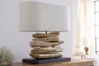 Lampe à poser de 55 cm en bois flotté naturel