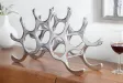 Porte-bouteilles design coloris argent