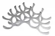 Porte-bouteilles design coloris argent
