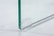 Ensemble de 3 tables basses en verre trempé coloris transparent