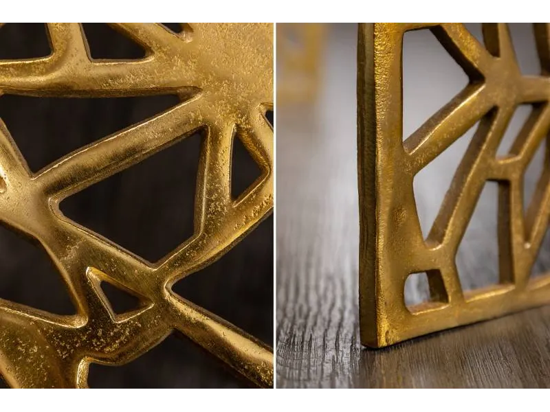 Table basse 60 cm en métal coloris or