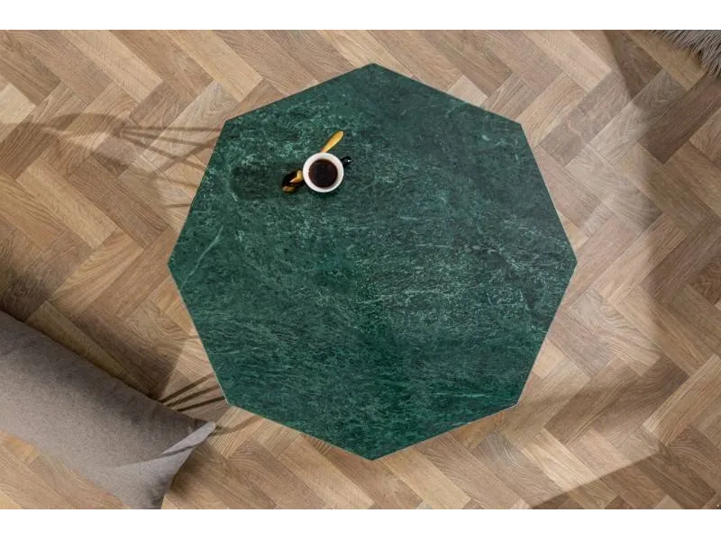 Table basse Diamond 70cm en marbre coloris vert