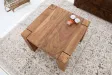 Table basse carrée 60 cm en bois massif